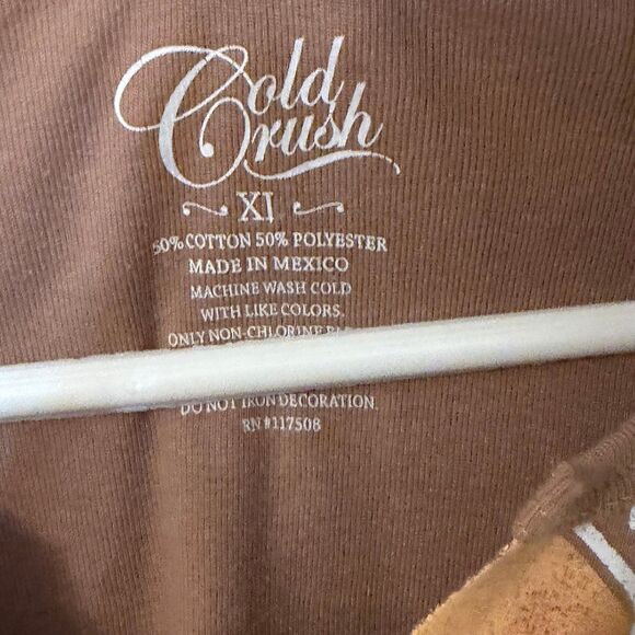 Crush size XL cropped graphic t-shirt Wyoming graphic western cowgirl top - Picture 2 of 3